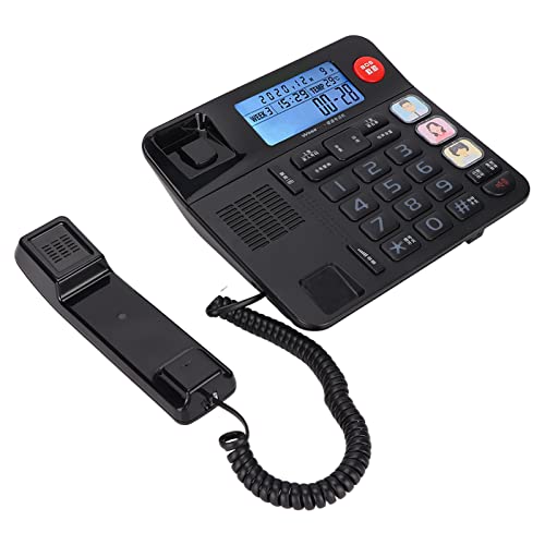 Téléphone à Gros Boutons, Bouton SOS Multifonctionnel de téléphone sans Fil pour Personnes âgées W568 pour Les Maisons de Cover