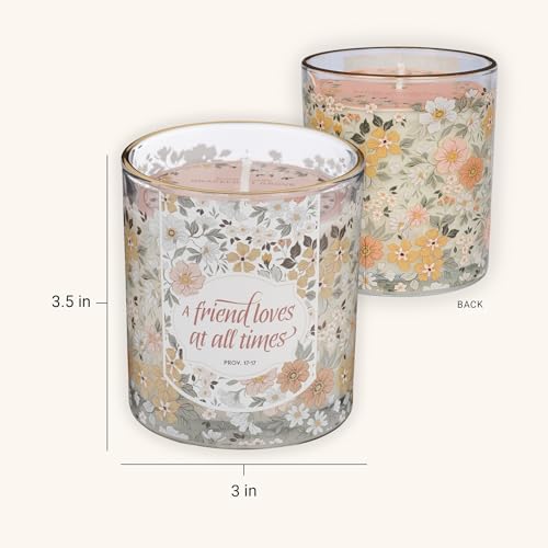 Image of Christian Art Gifts Grapefruit Grove Scented Candle: Proverbs 17:17