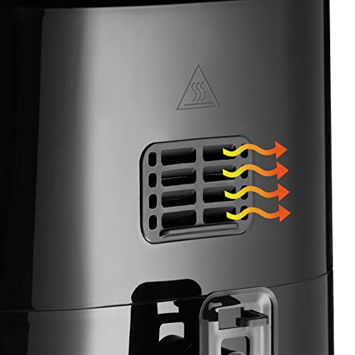 tectake® Heißluftfritteuse XXL -90% weniger Öl, 10,2l Fassungsvermögen, Touchscreen-Display, Airfryer mit 8 Programmen, Heissluftfritteuse ohne Fett und Öl, Zubehör Rezeptheft - silber – Bild 8