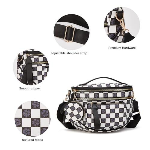 Image of Crossbody Purse for Women Small Crossbody Bags Trendy Vegan Leather with Adjustable Shoulder Straps Gift for Mother Wife Mom