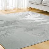 カーペット ラグマット 100*140CM 厚手14mm 低反発 防音 洗える 滑り止め付 ベッド暖房 ホットカーペット対応 防ダニ 抗菌 撥水加工 ふんわり手巻き フランネル じゅうたん 約1畳 Bestome グレー