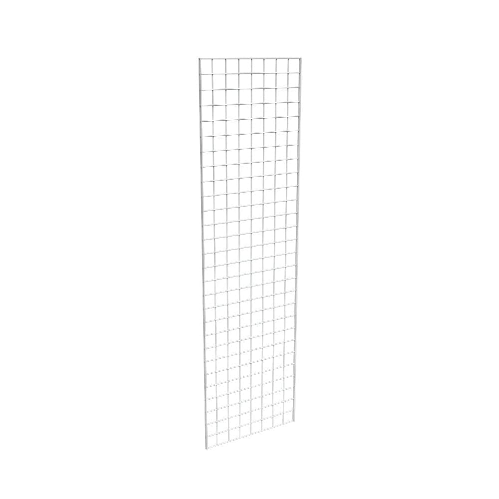Econoco Grid Panel for Retail Display - Metal Grid for Any Retail Display, 2' Width x 7' Height, 3 Grids Per Carton (White)