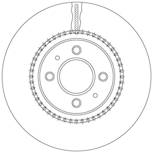 Disque de frein TRW DF6904 pour entretien du système de freinage avant automobile