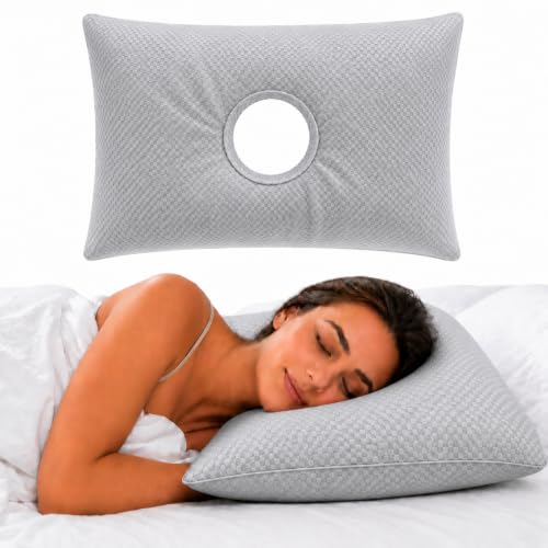 RQUXMT Piercing Pillow for Side Sleepers with an Ear...