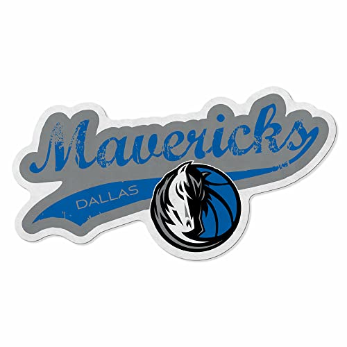 Rico Industries NBA Dallas Mavericks Distressed Shape Cut Pennant - Home and Living Room Décor - Soft Felt EZ to Hang