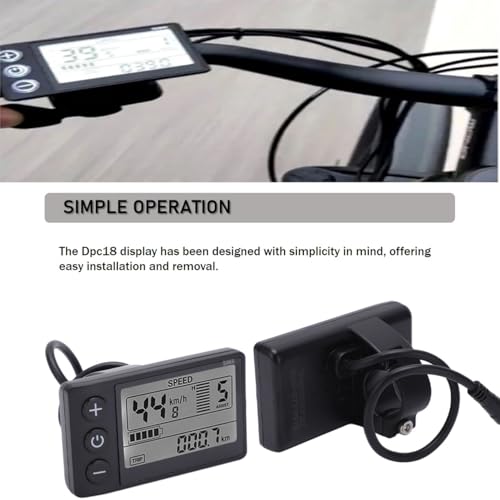 Écran LCD pour vélo électrique S866 étanche à opération simple - 6