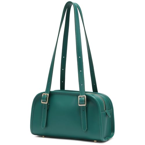 Keyli Shoulder Bag for women Swing polene bags Leather Designer Shoulder Handbag Top-Handle Luxury Purse with Adjustable Strap Green