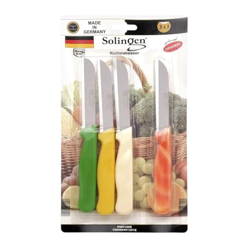 مجموعة سكاكين مطبخ من الستانلس ستيل من سولينجن - سكاكين بشفر...