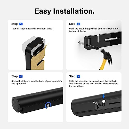 Soporte de pared Sonos Arc accesorios de acrílico para altavoces 4