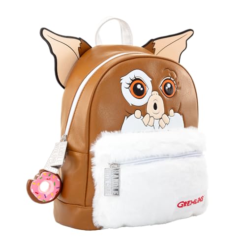 GREMLINS (GIZMO) Fashion Backpack - Luxury Faux Leather, Unique Lining, Matching Zipper Accessory, Inner & Outer Pockets, Fun Design, Lightweight & Durable, A Must-Have for Gremlins Fans2
