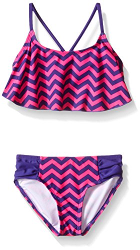 Image of Kanu Surf Girls' Alania Flounce Bikini Beach Sport 2 Piece Swimsuit