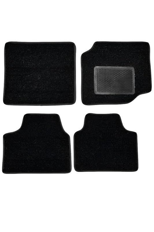 Image of 7D car Grass mat Full Set for Tata Nexon Car Complete || 100% Waterproof and Washable Color : Black