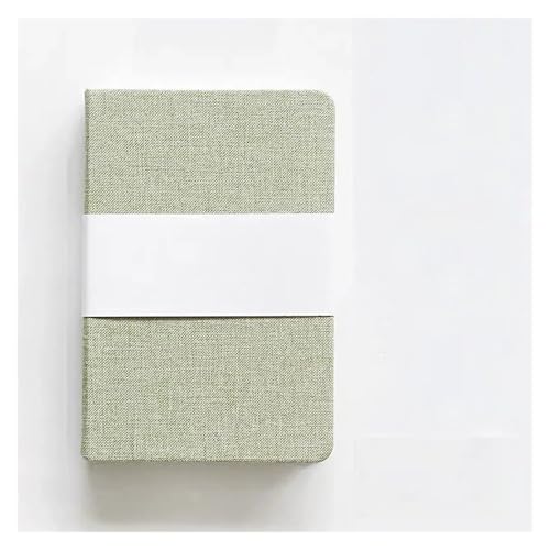 Cuaderno de papel de alta calidad y tapa dura de lino verde con 256 páginas de escritura fluida