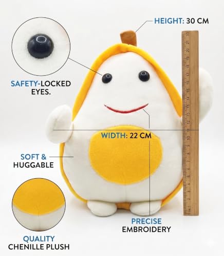Image of GOLDENHUB Soft Toy Avocado Size - 20 CM Colour - Brown