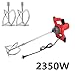 Produktbild Binghotfire 2350W rührwerk mörtelrührer Betonmischer Handrührgerät Handrührwerk Rührgerät 2X Stange + Klinge 120 mm