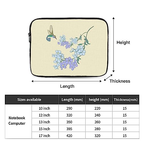 Fresh Orchids Laptop Sleeve Case 15 Inch Suitable For Notebook Computer Tablet Traveling Carrying Simple Case4