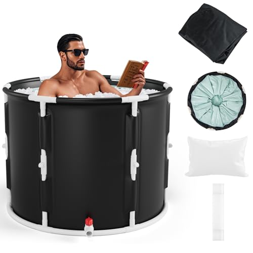 GYMAX Ice Bath Tub, 66 Gal Cold Bath