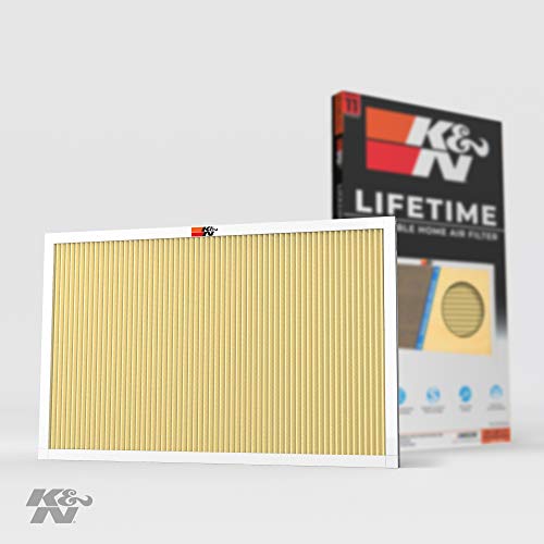 K&N 16x25x1 HVAC Furnace Air Filter Lasts a Lifetime, Washable, Merv 11, Removes