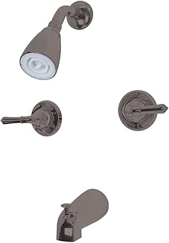 Kingston Brass KB245 Magellan Tub and Shower Faucet 2-Magellan Handles, Oil Rubbed Bronze