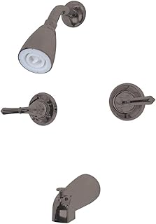 Kingston Brass KB245 Magellan Tub and Shower Faucet 2-Magellan Handles, Oil Rubbed Bronze