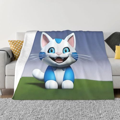PHAYAH Flanelldecke mit Katzenmuster 101,6 x 76,2 cm