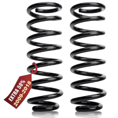 TOWGUARD Heavy Duty Rear Coil Springs Set for 2009-2018 Ram 1500 2WD/4WD, 50% Extra Load Support, Helps Reduce Rear Sag for Towing, Hauling & Cargo, 929-913 Fitment Ref., w/o Factory Air Ride