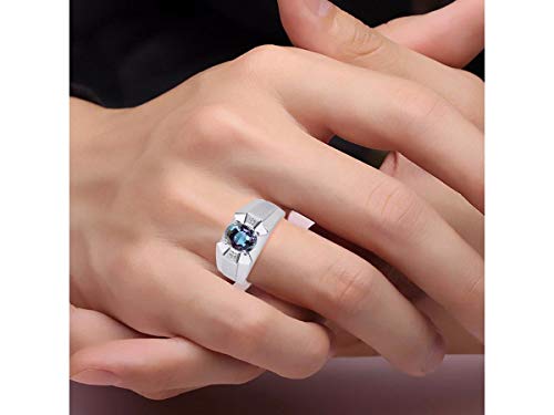 Bague Alexandrite RYLOS : bague classique en argent pour anniversaire - 2