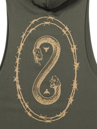 Under Armour mens Project Rock Snake Sleeveless Hoodie2