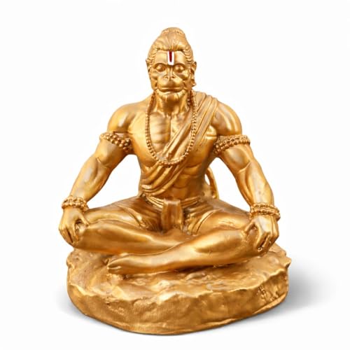 Image of Yadava Bahubali Hanuman Ji Idol for Car Dashboard & Home | Bajrangbali Murti for Pooja Temple, Office & Spiritual Decor