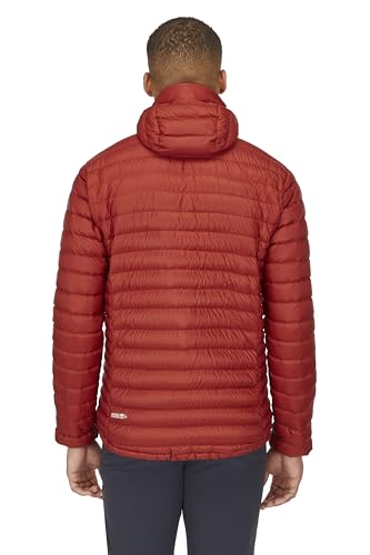 Image of Rab Men's Microlight Alpine 700-Fill Down Hooded Puffer Jacket for Hiking & Skiing