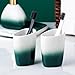 Couples Ceramic Bathroom Five-Piece Toiletry Set Brushing Teeth Mouthwash Cup Utensils Six-Piece