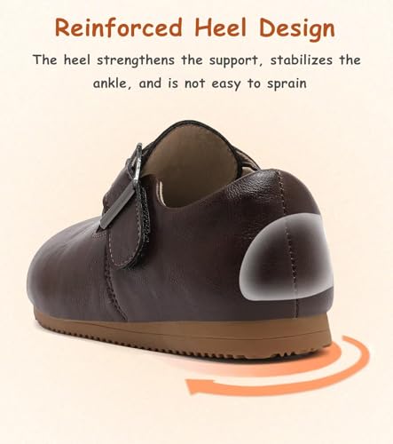 Image of Toddler Suede Shoes Genuine Leather Boys and Girls Casual Sneakers Spring Fall Flats