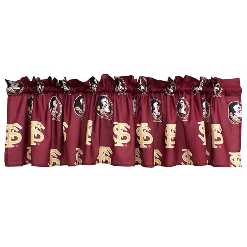 College Covers Everything Comfy Florida State Seminoles Printed Curtain Valance - 84" x 15"