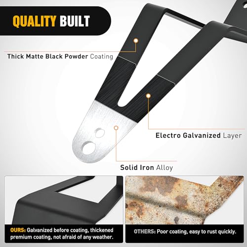 Image of Nilight 52 inch LED Light Bar Bracket Mounting Upper Windshield Roof Cab Brackets Compatible with Ford F250 F350 4WD 2WD 1999-2015