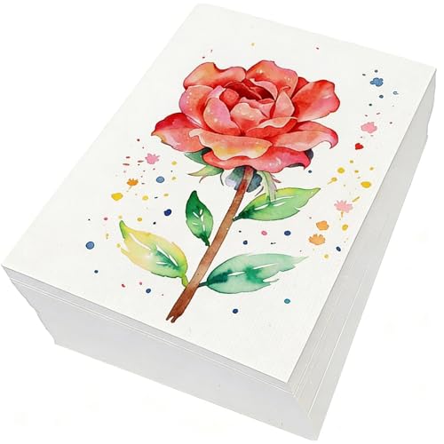 120 Blätter Aquarellpapier 300g Postkarten Blanko Aquarellpapier Aqurellpapierblock Dickes Aquarellblock 17 8 x 12 7 cm Aquarell Karten für Aquarell Zeichnen und Lettering