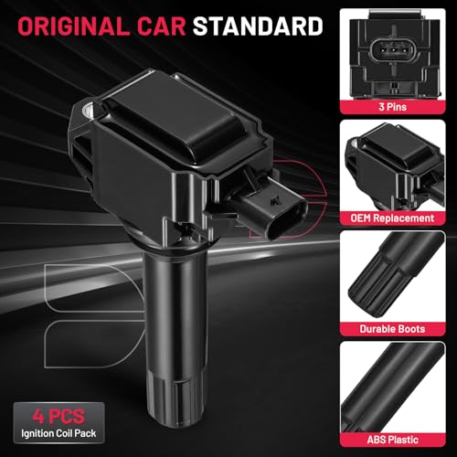 Image of BDFHYK Ignition Coil Packs Compatible with Subaru Forester Impreza BRZ Legacy Outback XV Crosstrek, Compatible with Scion FR-S H4 2.0L 2.5L Coil for UF724 C974 5C1899 COP626 49131 Set of 4