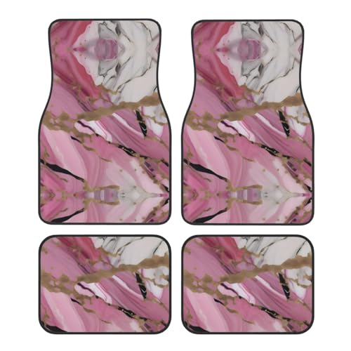 Tapis de sol de voiture imprimé marbre universel pour habitacle SUV et camion
