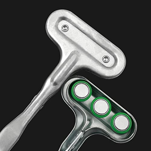 Portable 18Lb Magnetic Sweeper Pick Up Tool With Quick Release, Permanent Magnetic Safe Catcher Hand Protection, Strong Pickup Magnet #TOP2