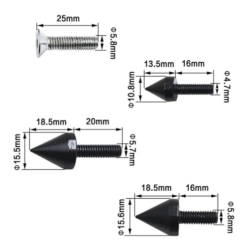 Tornillos para Suzuki GSXR1000 2003-2004 de aluminio para sustituir pernos oxidados 5