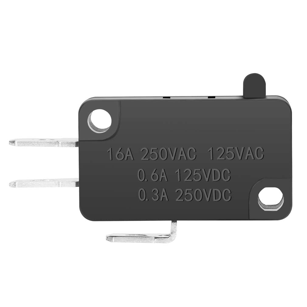 125V/250V 16A SPDT Snap Action Button Micro Limit Switch for Microwave Oven Door Arcade KW3 by MUZHI(12Pack)