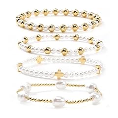 4Pcs Pearl Gold