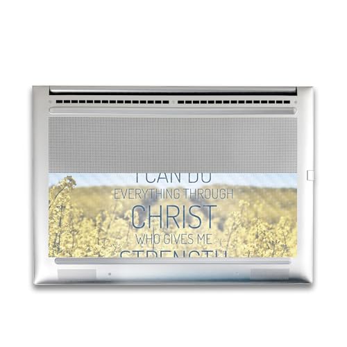Image of Carbon Fiber Gaming Skin Compatible with HP Envy x360 16 inch (2023) - Through Christ - Premium 3M Vinyl Protective Wrap Decal Cover - Easy to Apply | Crafted in The USA by MightySkins