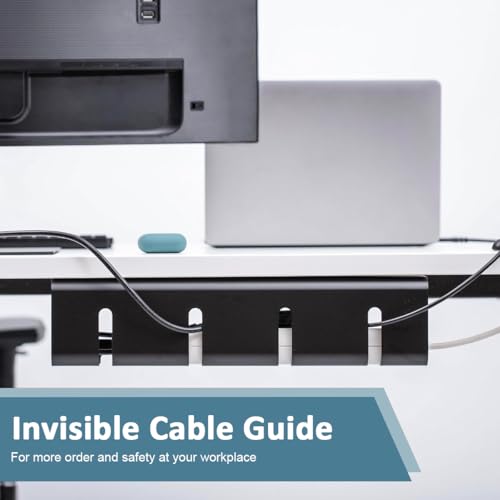 Serplex® Under Desk Cable Organizer Desktop Power Extender Organizer Tray No Drill Home Office Tangle Free Under Desk Power Cord Organizer for Outlet Extension, Power Cords, 15.75''x3.94''x4.72'' 6 413hz7piojL