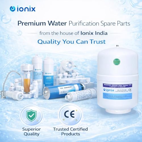 Image of IONIX Ro Stainless steel 304 Pre-Pressurized Metal pressure tank with tank valve,kangen and other ionizer compatible,6 gallons capacity, Used by Top indian brands, Ro Metal Pressure Tank