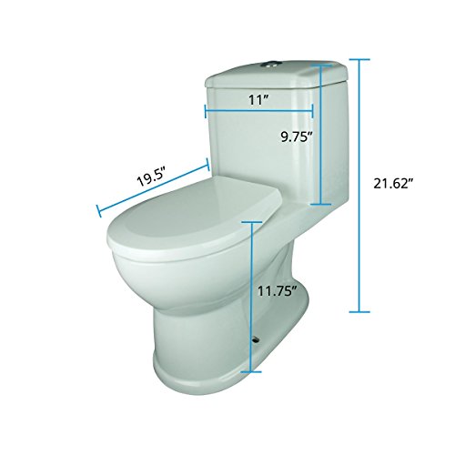 Inodoro para entrenamiento de niños Renovators Supply, 12 pulgadas, blanco, cerámico, asiento redondo, paquete de 2 miniatura 4