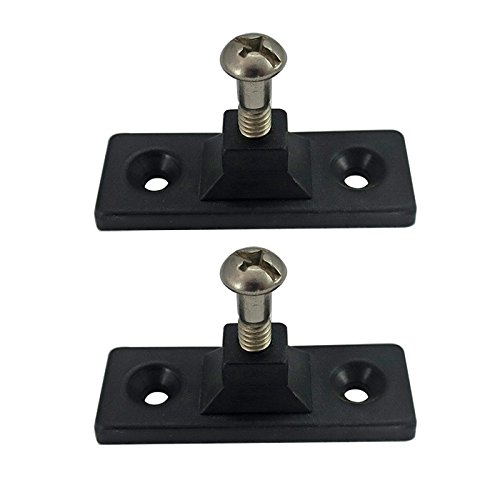 Boat Deck Hinge Side Mount Hardware, Black Nylon 2 Pk. 2.5x0.88 Bimini Top Marine Grade, Heavy Duty Corrosion Free Boat Deck Hardware Marine