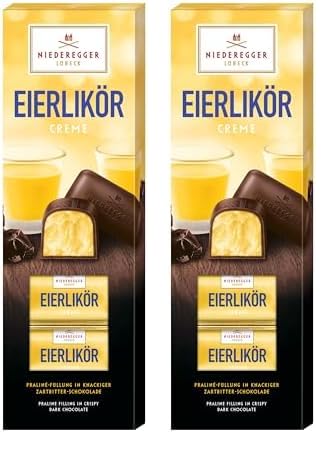 Niederegger Pralinen Klassiker 'Eierlikör Creme' 100g (Packung mit 2)