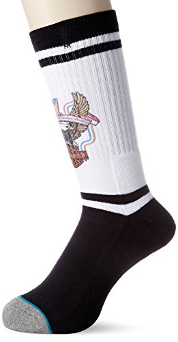Chaussettes Stance Iron Steed en taille L/XL coloris blanc épuré