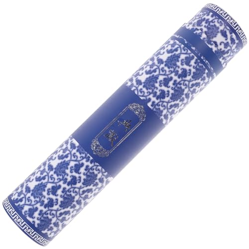 Image of VILLCASE Painted Tube Calligraphy and Painting Box 5.37X1.15 Inch Durable Art Tube with Secure Caps for Poster Storage and Drawing Transport Organizer