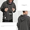 Moshtashio Men's Hoodies Pullover Hooded Sweatshirt Top Blouse Casual Hoody with Pocket(Grey,M) #3